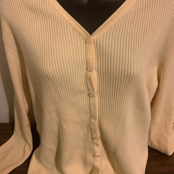Pale yellow cardigan - Picture 3 of 4
